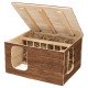 Cabana Natural Living "Hilke" com Dispensador de Feno - TRIXIE