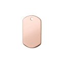 Medalha c/ Forma Retangular c/ Efeito Cromado Colorido - Red Dingo