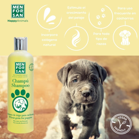 Shampoo de Gérmen de Trigo para Cachorros - MENFORSAN