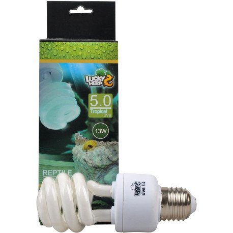 Lâmpada Fluorescente UVB 5.0 E27 13W - LUCKY HERP