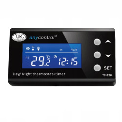 Termostáto Digital com Temporizador anycontrol TC-220 - Ringder