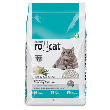 Areia Aglomerante com Aroma a Sabão de Marselha - RoCat