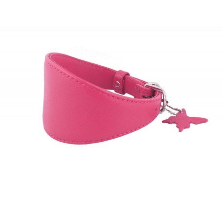 Collar Glamour Coleira De Couro p/ Galgos L15mm C23-27cm