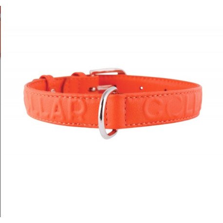 Collar Glamour Coleira De Couro c/ decor. Relevo L35mm C46-60cm