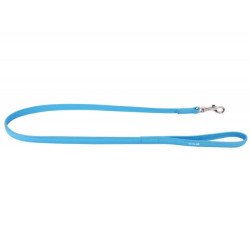 Trela de Couro - Collar Glamour 122cm Azul