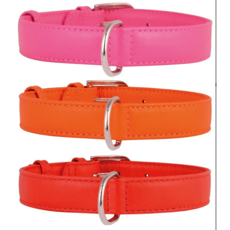 Collar de Couro "COLLAR Glamour" 18-21cm CORES