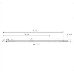 Collar de Couro "COLLAR Glamour" 30-39cm VERMELHO