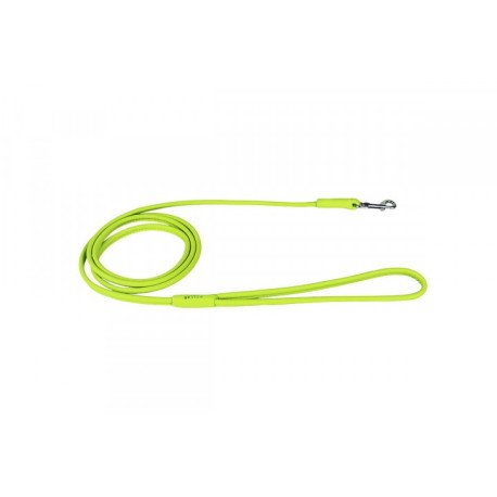 "CoLLaR GLAMOUR" Trela de Couro (largura 10mm, comprimento 183cm) verde