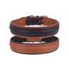 "CoLLaR SOFT" Coleira couro castanho (l35mm, c46-60cm)