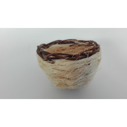 Ninho Sisal e Aro em Verga 9 cm