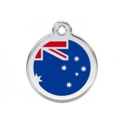 Medalha c/ Bandeira da Austrália - Red Dingo