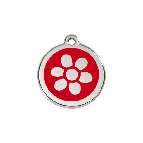 Medalha c/ Flôr - Red Dingo