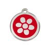 Medalha c/ Flôr - Red Dingo